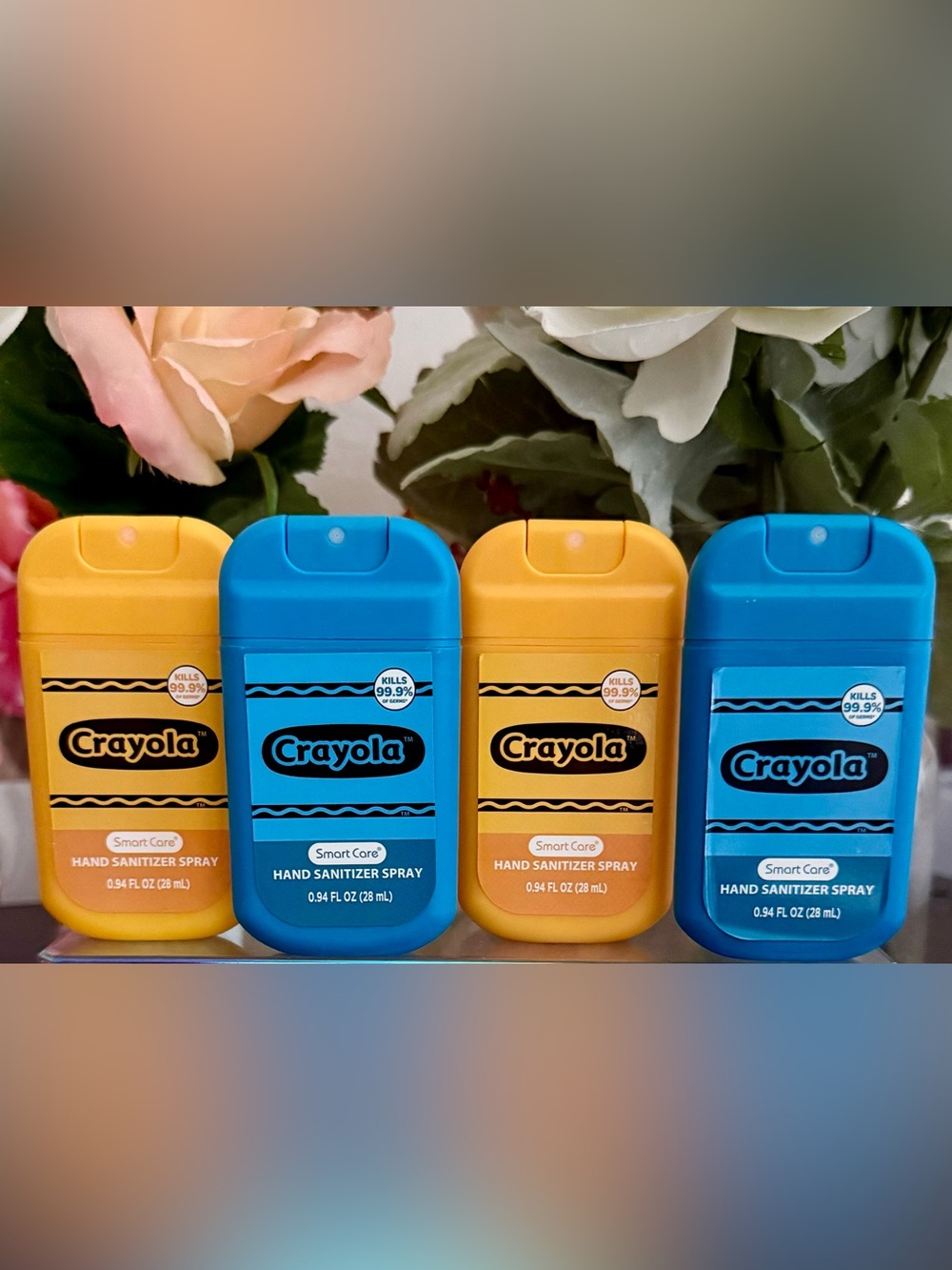 🆕🖍️ SMARY CARE “CRAYOLA” 4-PIECE HAND SANITIZER SPRAY SET. BRAND NEW!